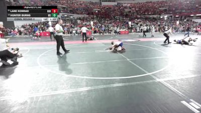 85 lbs Cons. Round 3 - Hunter Burns, West Salem/Bangor vs Lane Konrad, Hortonville