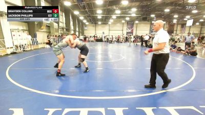 220 lbs Round Of 64 - Brayden Collins, Micky's Maniacs Blue vs Jackson Phillips, Team 922