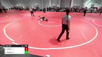 132 lbs Consi Of 4 - Alan Casey, Oakdale vs Christian Herrera, Driller WC