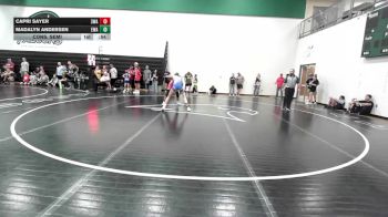 105 lbs Cons. Semi - Madalyn Andersen, Elevate Wrestling Academy vs Capri Sayer, 308 Wrestling Academy