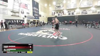 144 lbs Quarterfinal - Eli Sanderson, Burlington vs Hank Ghering, Cheney