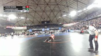 Boys 4A 144 lbs Cons. Round 2 - Alessandro Rush, Lake Stevens vs Colton Rogers, Kamiakin