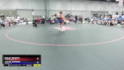 125 lbs Round 2 (8 Team) - Kailey Benson, Missouri Blue vs Sophie Bowers, Illinois