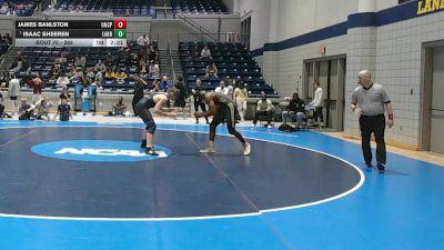 285 lbs Quarterfinal - Isaac Sheeren, Lander vs James Banlston, UNC Pembroke