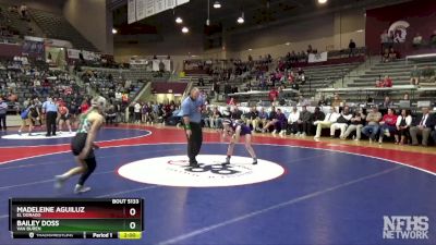 5A 100 lbs 3rd Place Match - Bailey Doss, Van Buren vs Madeleine Aguiluz, El Dorado