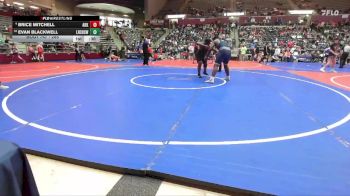 285 lbs Semifinal - Evan Blackwell, Little Rock Central High School Wrestling vs Brice Mitchell, Arkansas