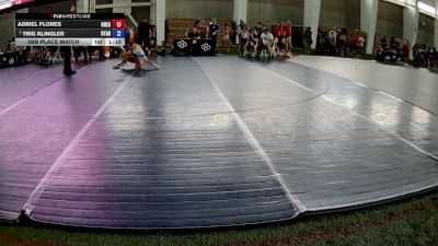 67 lbs 3rd Place Match - Adriel Flores, Oregon vs Trig Klingler, Utah