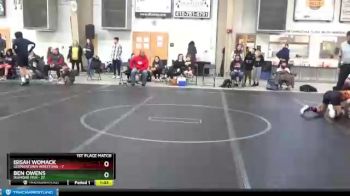 100 lbs Finals (2 Team) - Isisah Womack, Germantown Wrestling vs Ben Owens, Diamond Fish