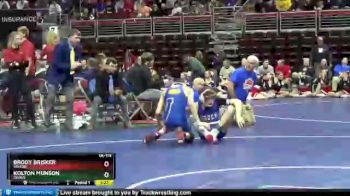 1A-113 lbs Semifinal - Kolton Munson, Ogden vs Brody Brisker, Wilton