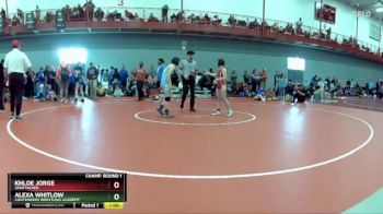 109 lbs Champ. Round 2 - Alexa Whitlow, Contenders Wrestling Academy vs Khloe Jorge, Unattached