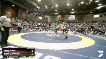 1A 190 lbs Cons. Round 1 - Ryker Chynoweth, Bryce Valley vs Jaren Henrie, Panguitch