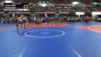 158 lbs 2nd Place Match - Ryker Hanson, Unattached vs Tucker Crowe, SW Mt Wrestling