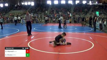 43 lbs Prelims - David Maxwell, Pryor Elementary Wrestling vs Angelo Rivera, Mangum Tigers