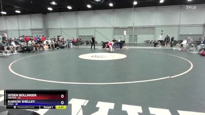 120 lbs Placement Matches (8 Team) - Ayden Bollinger, Indiana vs Karson Shelley, Utah