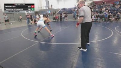 152 lbs Champ. Round 2 - Gavin Mateo, Davis Club Wrestling vs Madden Hernandez, Sublime Wrestling Academy