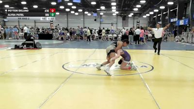 100 lbs Rr Rnd 2 - Peyton Eklund, Athena Wrestling Pink - HSG vs Alysa Patel, Diesel Wrestling Academy - HSG