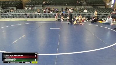 120 lbs Round 1 (4 Team) - Adam Carey, Independence vs Easton Jorgenson, Waverly