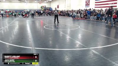 145 lbs Cons. Round 2 - Barett Leblanc, Sartell-Saint Stephen vs Jack Barz, Sauk Rapids-Rice