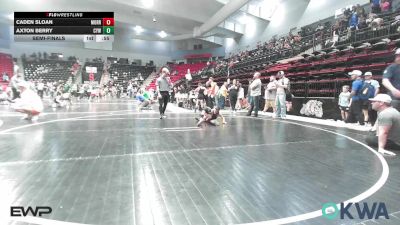 55 lbs Semifinal - Caden Sloan, Morrison Takedown Club vs Axton Berry, Coweta Tiger Wrestling