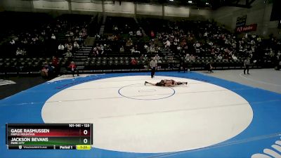 123 lbs Champ. Round 1 - Jackson Bevans, Park City vs Gage Rasmussen, Maple Mountain