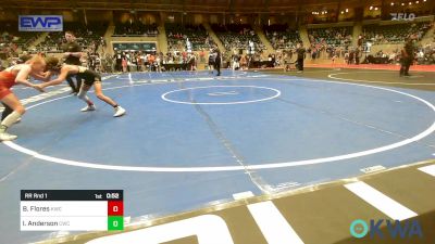 80 lbs Rr Rnd 1 - Brody Flores, Keystone Wrestling Club vs Isaac Anderson, Claremore Wrestling Club