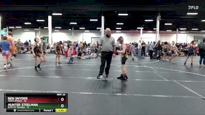 80 lbs Round 3 (8 Team) - Hunter Steelman, Bitetto Trained vs Ben Snyder, Terps Xpress