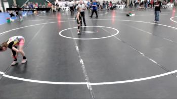 50-58 lbs Cons. Semi - Bella Zoerb, Warrior Wrestling Academy vs Allie Mancuso, Athens Academy