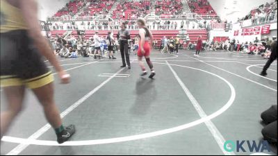 120 lbs Rr Rnd 3 - Eden Mooney, Ponca City Wildcat Wrestling vs Kiya Hartfield 3, OKC Saints Wrestling