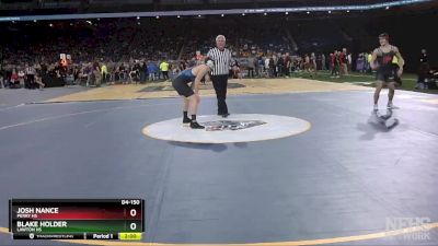 D4-150 lbs Quarterfinal - Josh Nance, Perry HS vs Blake Holder, Lawton HS