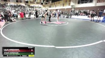 110 lbs Round 1 - Ethan Gonzalez, Central Coast Most Wanted vs Lillie Arredondo, Hemet Youth Wrestling Club