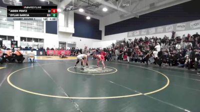 138 lbs Champ. Round 1 - Aiden Pentz, Oak Hills vs Dylan Garcia, Bonita