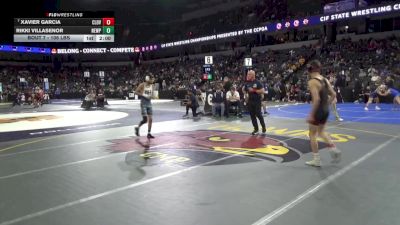 106 lbs Round Of 64 - Xavier Garcia, Clovis West (CS) vs Rikki Villasenor, Newport Harbor (SS)