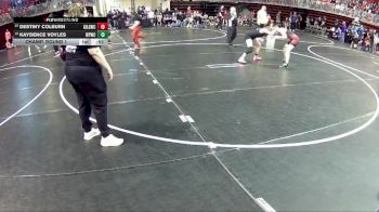 120 lbs Champ. Round 1 - Destiny Colburn, Grand Island Legacy Girls Wrestling Club vs Kaydence Voyles, West Point Wrestling Club