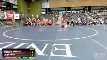 215 lbs Semifinals (8 Team) - Jaden Finley, COWETA vs Cameron Braswell, CLAREMORE