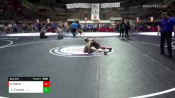 84 lbs 5th Place Match - Leo Francke, Los Angeles Wrestling Academy vs Kyler Stever, California