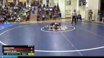 172 lbs Quarterfinal - Andrew Allen, Prattville Christian Academy vs Aidan Dunn, Reeltown