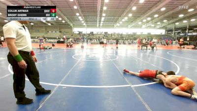 85 lbs 5th Place - Collin Artman, Quest School Of Wrestling MS vs Brody Ohern, Revival Orange