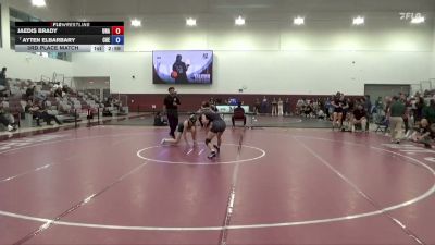 124 lbs 3rd Place Match - Jaedis Brady, Unattached vs Ayten Elbarbary, Cuesta College
