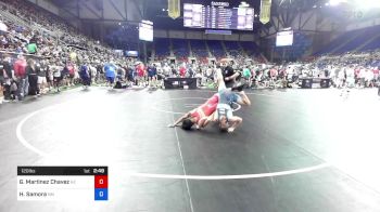 120 lbs Cons 64 #1 - Giovanni Martinez Chavez, Arizona vs Hunter Samora, New Mexico