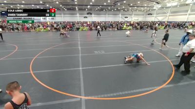 65 lbs Champ. Round 1 - Owen Tannery, Unattached vs Cole Lebec, South Hills WA