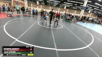 58-63 lbs Round 1 - Giuseppe Argento, Katy Area Wrestling Club vs Zane Safford, Texas Eagle Wrestling Academy