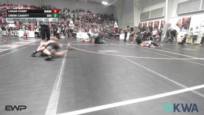 85 lbs Round Of 16 - Logan Cosby, Skiatook Youth Wrestling vs Creek Cassity, Barnsdall Youth Wrestling
