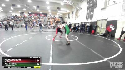 150 lbs Cons. Round 4 - Matt Siegel, Thousand Oaks vs Miguel Moreno, Rio Mesa