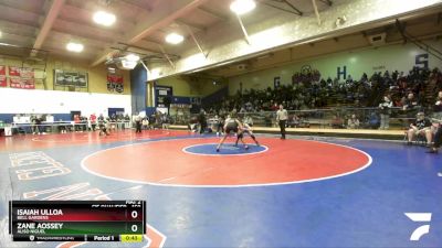 150 lbs Cons. Round 4 - Isaiah Ulloa, Bell Gardens vs Zane Aossey, Aliso Niguel