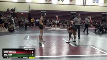 110 lbs Cons. Round 3 - Emily See, Bettendorf vs Sadie Reuter, Prairie, Cedar Rapids