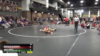 155 lbs Round 2 (16 Team) - Emmalee Spurgeon, Grand View Wrestling Club vs Greta Brus, Braided Brutes Wrestling