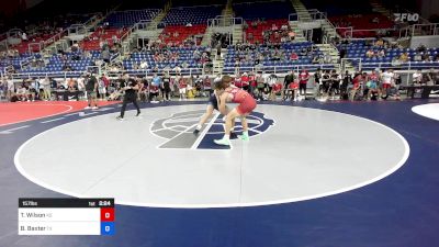 157 lbs Cons 32 #1 - Taye Wilson, KS vs Bronson Baxter, TX