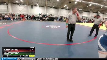145 lbs Champ. Round 1 - Anastyn Livesay, Fort Lupton vs Camila Castillo, Regis Jesuit