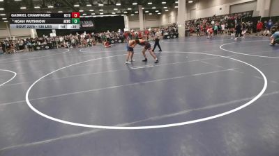 138 lbs Cons. Sub-semis - Noah Wuthnow, Abilene Kids Wrestling Club vs Gabriel Champagne, Nor Cal Take Down Wrestling Club