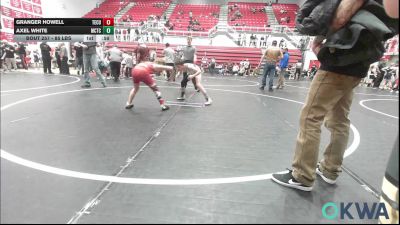 85 lbs Consi Of 4 - Granger Howell, Tecumseh Youth Wrestling vs Axel White, Murray County Takedown Club